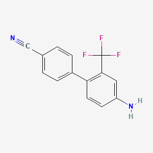 4'-Amino-2'-(trifluoromethyl)-[1,1'-biphenyl]-4-carbonitrile