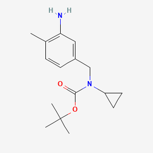 molecular formula C16H24N2O2 B8164064 tert-Butyl 3-amino-4-methylbenzyl(cyclopropyl)carbamate 