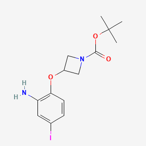 tert-Butyl 3-(2-amino-4-iodophenoxy)azetidine-1-carboxylate