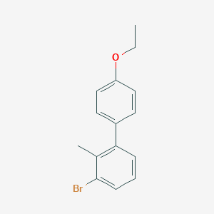 molecular formula C15H15BrO B8164128 3-Bromo-4'-ethoxy-2-methyl-1,1'-biphenyl 