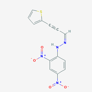 molecular formula C13H8N4O4S B081642 3-(2-Thienyl)propynal 2,4-dinitrophenyl hydrazone CAS No. 13781-34-5