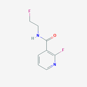molecular formula C8H8F2N2O B8164244 2-Fluoro-N-(2-fluoroethyl)pyridine-3-carboxamide 