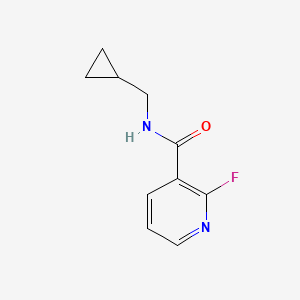 molecular formula C10H11FN2O B8164248 N-(cyclopropylmethyl)-2-fluoropyridine-3-carboxamide 