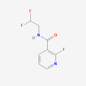 molecular formula C8H7F3N2O B8164261 N-(2,2-Difluoroethyl)-2-fluoropyridine-3-carboxamide 