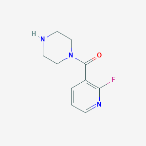 molecular formula C10H12FN3O B8164280 (2-Fluoropyridin-3-yl)(piperazin-1-yl)methanone 