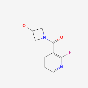 molecular formula C10H11FN2O2 B8164283 2-Fluoro-3-(3-methoxyazetidine-1-carbonyl)pyridine 