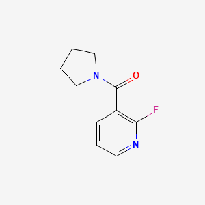 molecular formula C10H11FN2O B8164293 (2-Fluoropyridin-3-yl)(pyrrolidin-1-yl)methanone 