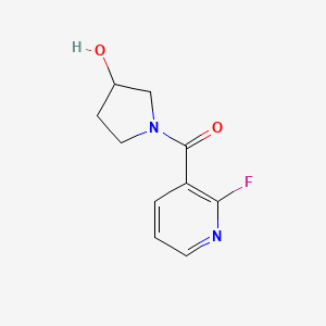 molecular formula C10H11FN2O2 B8164295 1-(2-Fluoropyridine-3-carbonyl)pyrrolidin-3-ol 