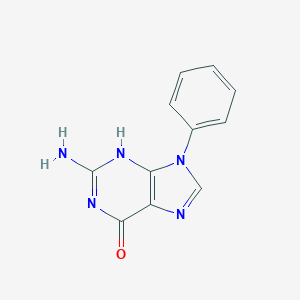 molecular formula C11H9N5O B081643 9-苯基鸟嘌呤 CAS No. 14443-33-5