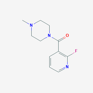 molecular formula C11H14FN3O B8164305 (2-Fluoropyridin-3-yl)(4-methylpiperazin-1-yl)methanone 