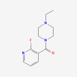 molecular formula C12H16FN3O B8164307 (4-Ethylpiperazin-1-yl)(2-fluoropyridin-3-yl)methanone 