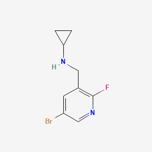 N-((5-Bromo-2-fluoropyridin-3-yl)methyl)cyclopropanamine
