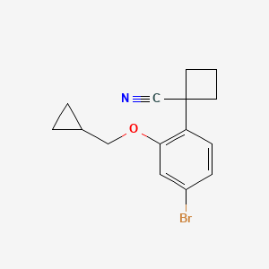 1-(4-Bromo-2-(cyclopropylmethoxy)phenyl)cyclobutanecarbonitrile