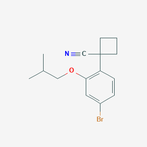 1-(4-Bromo-2-isobutoxyphenyl)cyclobutanecarbonitrile