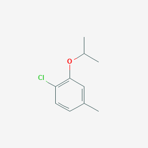 molecular formula C10H13ClO B8164425 1-Chloro-2-isopropoxy-4-methylbenzene 