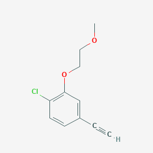 1-Chloro-4-ethynyl-2-(2-methoxyethoxy)benzene