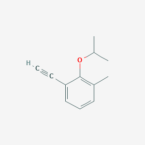 molecular formula C12H14O B8164485 1-Ethynyl-2-isopropoxy-3-methylbenzene 