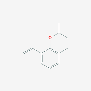 molecular formula C12H16O B8164491 2-Isopropoxy-1-methyl-3-vinylbenzene 