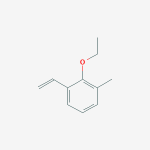 molecular formula C11H14O B8164497 2-Ethoxy-1-methyl-3-vinylbenzene 