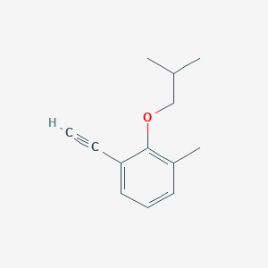 molecular formula C13H16O B8164512 1-Ethynyl-2-isobutoxy-3-methylbenzene 