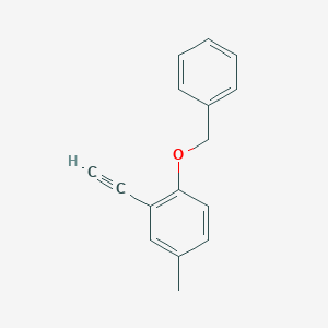 molecular formula C16H14O B8164560 1-(Benzyloxy)-2-ethynyl-4-methylbenzene 