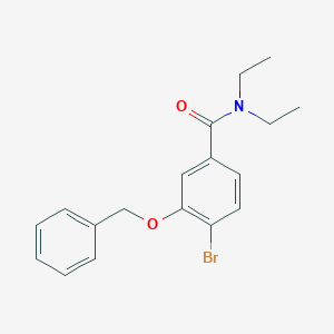 molecular formula C18H20BrNO2 B8164576 3-(Benzyloxy)-4-bromo-N,N-diethylbenzamide 