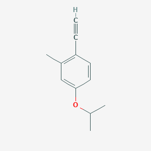 molecular formula C12H14O B8164583 1-Ethynyl-4-isopropoxy-2-methylbenzene 