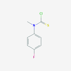 molecular formula C8H7ClFNS B081646 N-(4-Fluorophenyl)-N-methylthiocarbamoyl chloride CAS No. 10254-60-1