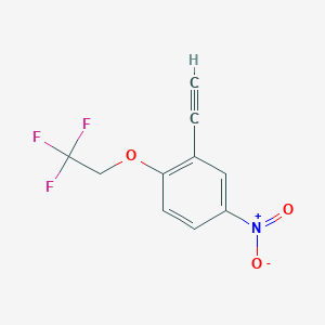 2-Ethynyl-4-nitro-1-(2,2,2-trifluoroethoxy)benzene