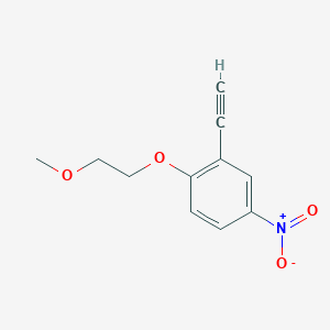 molecular formula C11H11NO4 B8164705 2-Ethynyl-1-(2-methoxyethoxy)-4-nitrobenzene 