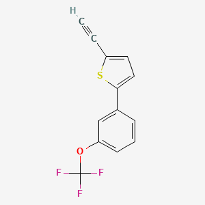 2-Ethynyl-5-(3-(trifluoromethoxy)phenyl)thiophene