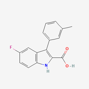 5-Fluoro-3-(m-tolyl)-1H-indole-2-carboxylic acid