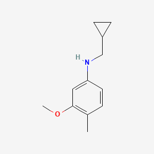 N-(Cyclopropylmethyl)-3-methoxy-4-methylaniline