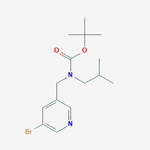 tert-Butyl ((5-bromopyridin-3-yl)methyl)(isobutyl)carbamate