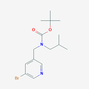 molecular formula C15H23BrN2O2 B8164888 tert-Butyl ((5-bromopyridin-3-yl)methyl)(isobutyl)carbamate 