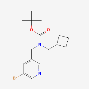 molecular formula C16H23BrN2O2 B8164900 Tert-butyl ((5-bromopyridin-3-yl)methyl)(cyclobutylmethyl)carbamate 
