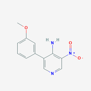 molecular formula C12H11N3O3 B8164919 3-(3-Methoxyphenyl)-5-nitropyridin-4-amine 