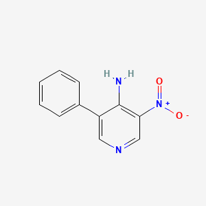 molecular formula C11H9N3O2 B8164935 3-Nitro-5-phenylpyridin-4-amine 