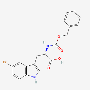 molecular formula C19H17BrN2O4 B8164936 (S)-2-(((benzyloxy)carbonyl)amino)-3-(5-bromo-1H-indol-3-yl)propanoic acid 