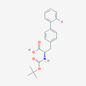 molecular formula C20H22FNO4 B8164941 (S)-2-((tert-butoxycarbonyl)amino)-3-(2'-fluoro-[1,1'-biphenyl]-4-yl)propanoic acid 