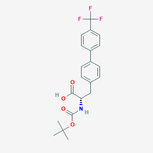 molecular formula C21H22F3NO4 B8164966 Boc-4-(4-trifluoromethylphenyl)-L-phenylalanine 