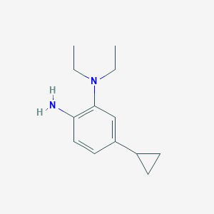 molecular formula C13H20N2 B8165088 5-Cyclopropyl-N1,N1-diethylbenzene-1,2-diamine 