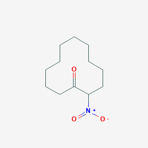molecular formula C12H21NO3 B081651 2-Nitrocyclododecanone CAS No. 13154-31-9