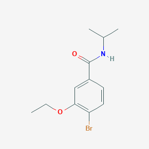 molecular formula C12H16BrNO2 B8165184 4-Bromo-3-ethoxy-N-isopropylbenzamide 