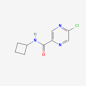 molecular formula C9H10ClN3O B8165213 5-Chloro-N-cyclobutylpyrazine-2-carboxamide 