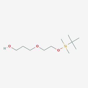 molecular formula C11H26O3Si B8165230 3-[2-(tert-Butyl-dimethyl-silanyloxy)-ethoxy]-propan-1-ol 