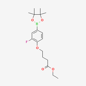 4-[2-Fluoro-4-(4,4,5,5-tetramethyl-1,3,2-dioxaborolan-2-yl)phenoxy]butyric acid ethyl ester