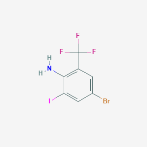4-Bromo-2-iodo-6-(trifluoromethyl)aniline