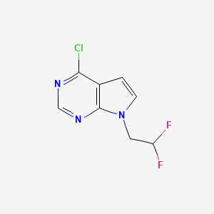 4-Chloro-7-(2,2-difluoroethyl)-7H-pyrrolo[2,3-d]pyrimidine