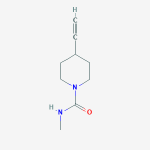 molecular formula C9H14N2O B8165345 4-Ethynyl-N-methylpiperidine-1-carboxamide 